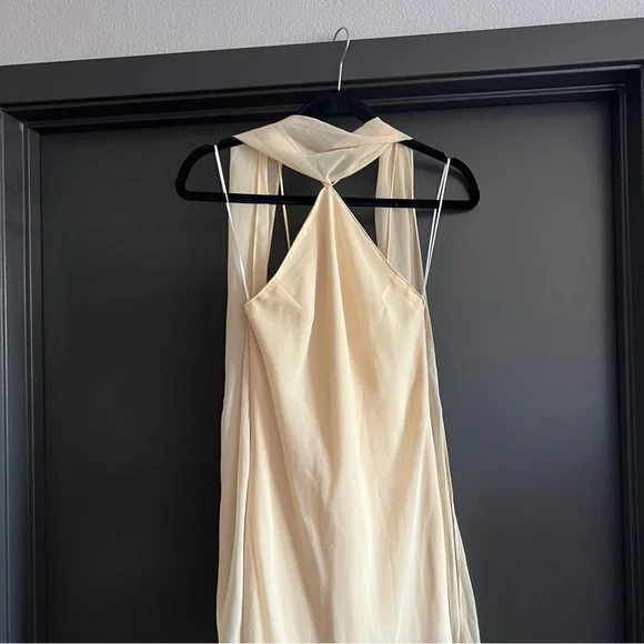 Amanda Uprichard Ashton Maxi Dress in Cornsilk Yellow Size XS NEW! New with tags - Picture 4 of 10